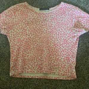 Pink cheetah ashlyn top